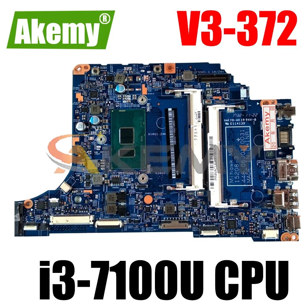 

Материнская плата для ноутбука ACER Aspire V3-372 i3-7100U материнская плата для ноутбука 15208-3 SR343 DDR3