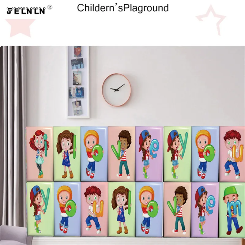 Пользовательский размер 24 Английский алфавит шаблон детский сад детская комната