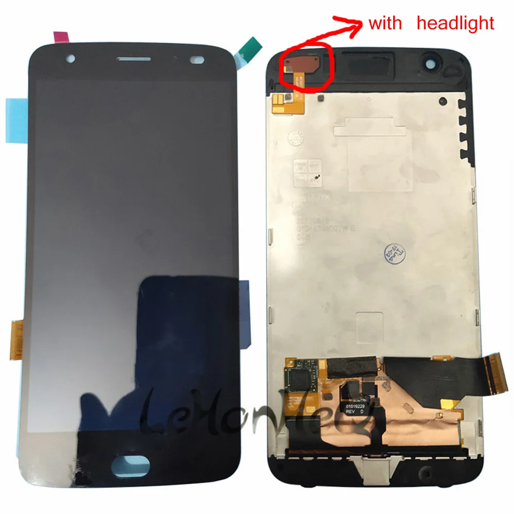 Тест ЖК дисплей для Motorola MOTO Z2 Force XT1789 с сенсорным экраном дигитайзер в сборе