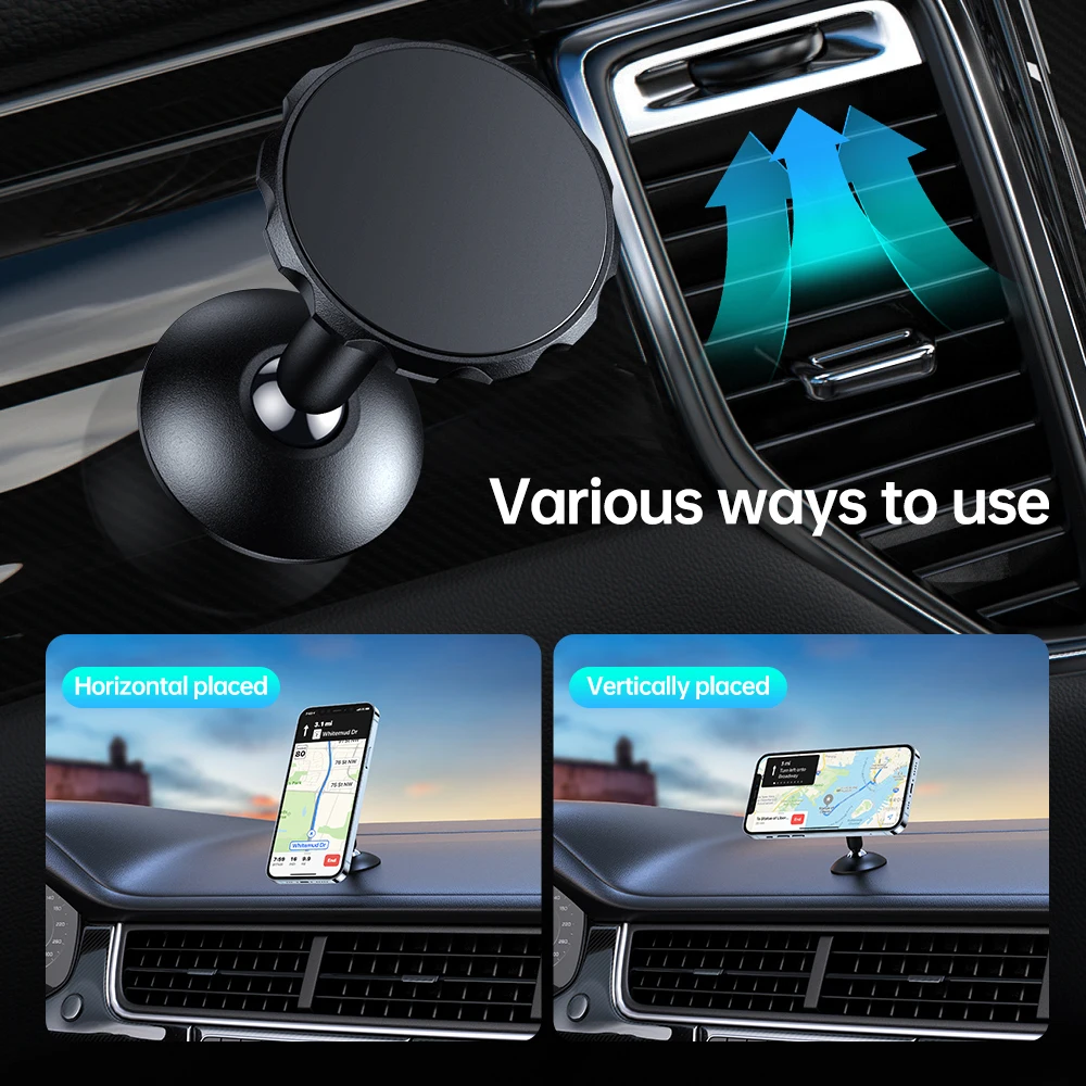 Magnetic Car Phone Holder Magnet Mount Mobile Cell Phone Stand Telefon GPS Support For iPhone Xiaomi MI Huawei Samsung LG