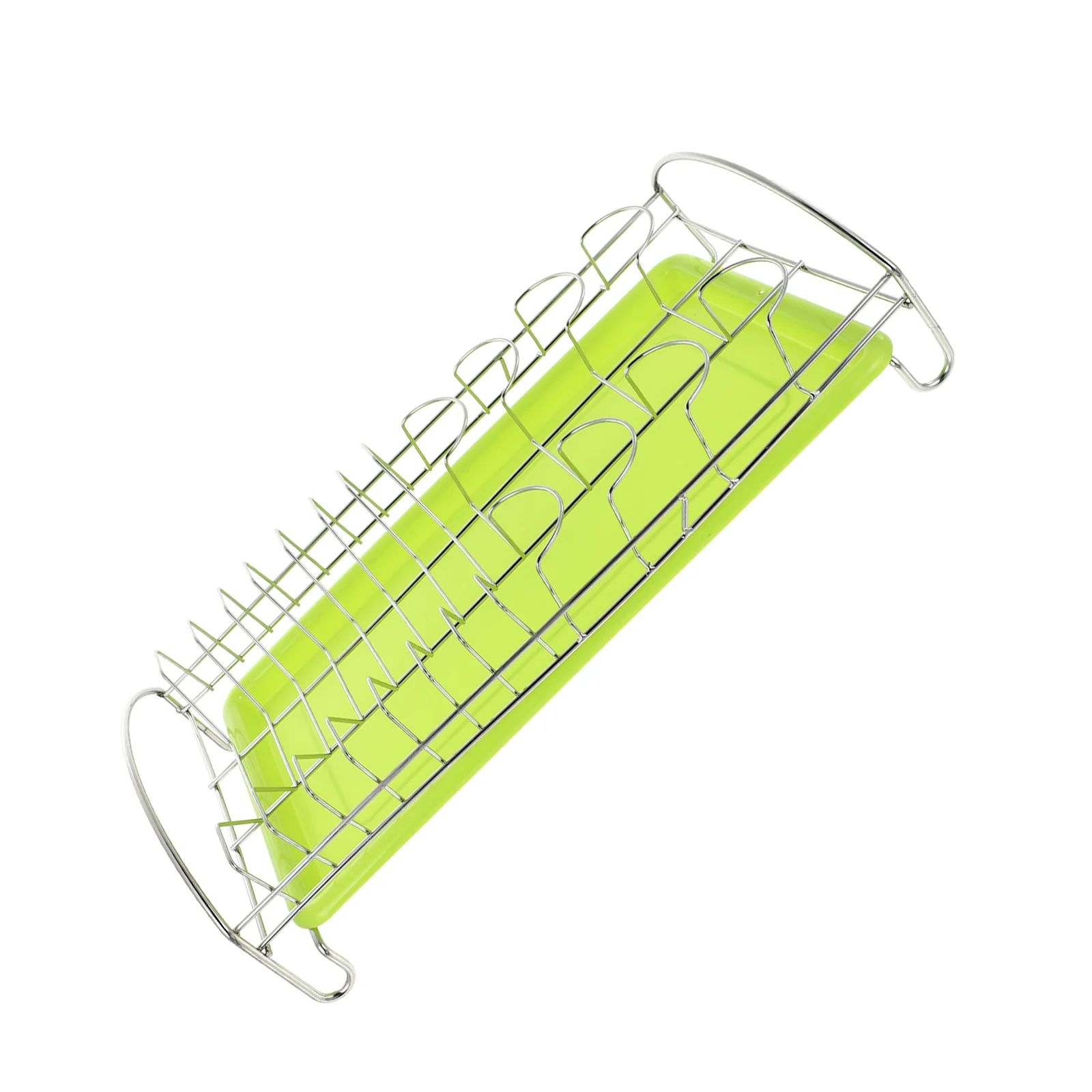 

1 Set of Household Draining Plate Metal Tableware Rack Kitchen Dishware Holder