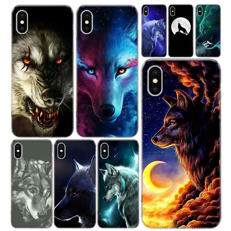Чехол для телефона Fierce Snow Wolf IPhone 11 12 Mini Pro 7 6X8 6S Plus XS MAX + XR 5S SE 10 Ten Art|Бамперы| |