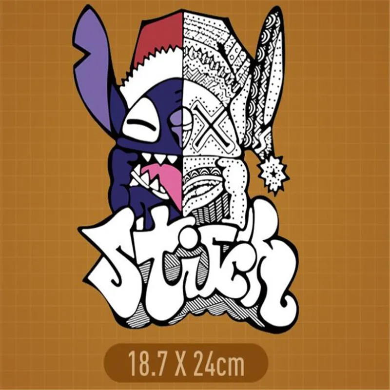 Новая цветная одежда с рисунком монстра куртка футболка декоративная заплатка