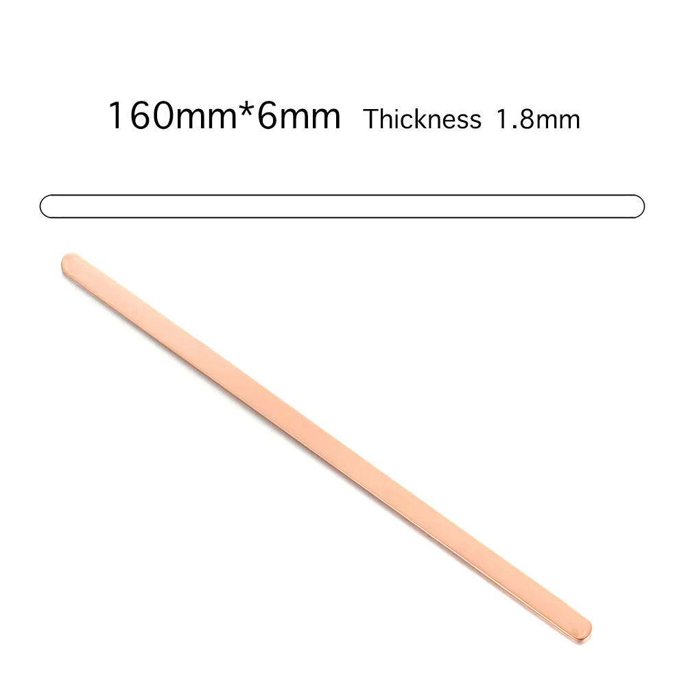 rose gold 6mm Нержавеющая сталь манжета браслет пустой простой браслет-пруток для Diy Лазерный браслет с гравировкой ювелирные изделия Подвески изготовление аксессуаров SL-092 - Цвет: rose gold 6mm