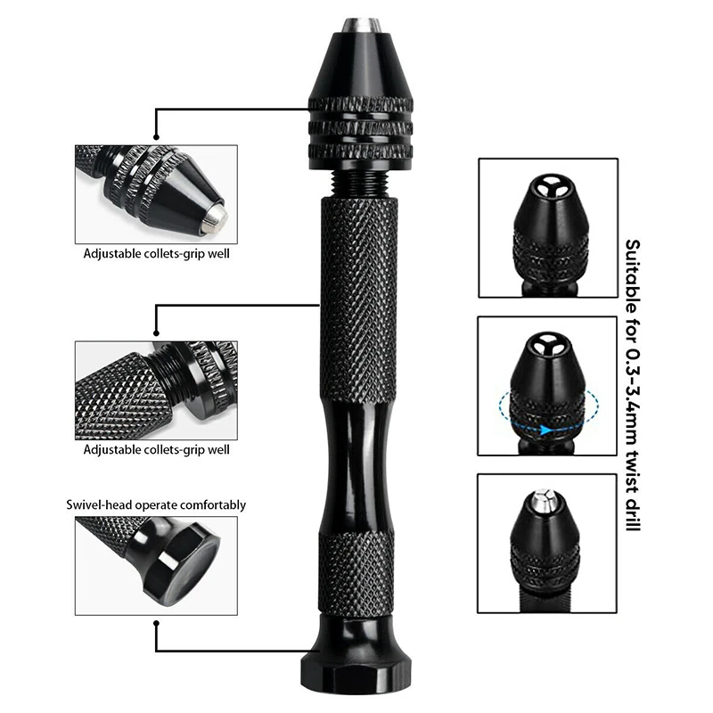 Набор Мини Ручных спиральных сверл 60 шт./лот ручная булавка для ювелирных изделий