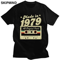 retro made in 1979 men t shirt 100 cotton all original parts t shirt birthday gift tee tops short sleeved casual tshirt clothes