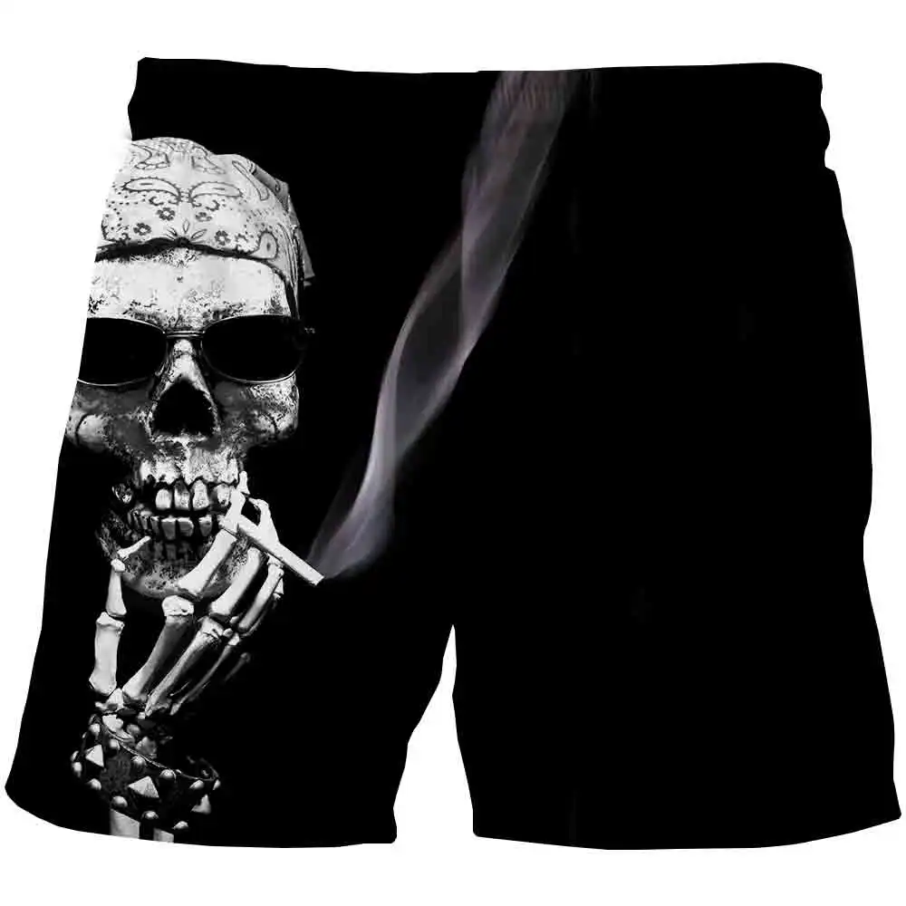 

Children Shorts Toddler Kids Short Pant Summer 3D skull printing Boys Beach Shorts Leisure Swimwears Baby Clothing 4-14T