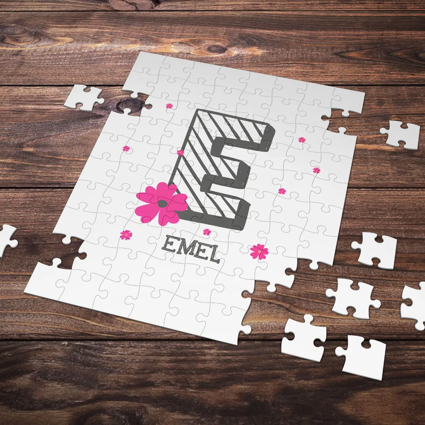 

Personalized Letter E Styled Puzzle is
