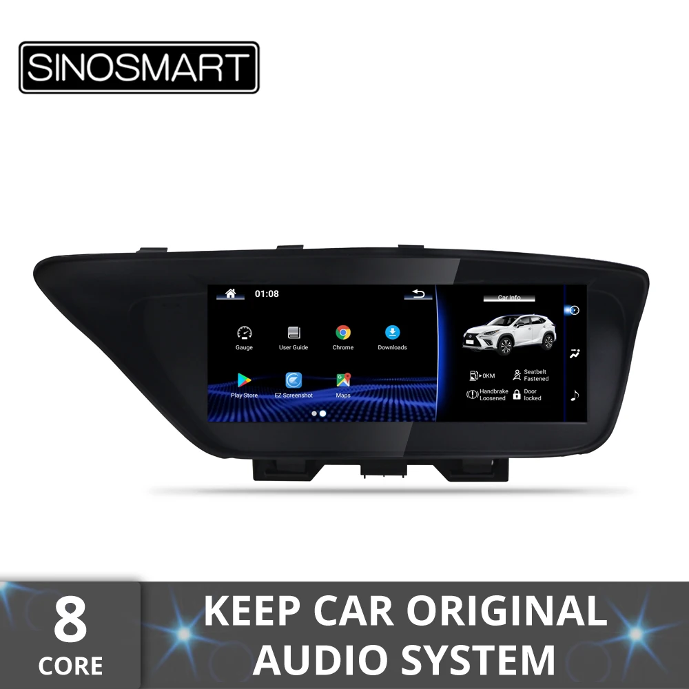 

Sinosmart Car GPS Navigation for Lexus ES LHD 2015-2018 Car Radio multimedia Android 9.0 Keep Car Original Audio System