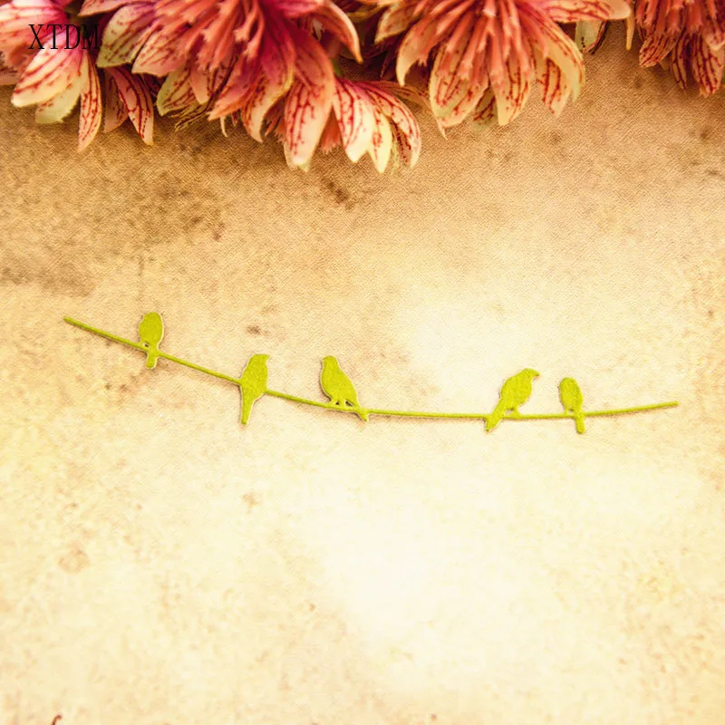 Пресс-формы птица на ветке металлические изделия высечка бумаги/DIY тиснение