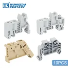 Концевой Зажим EUK EUK2 EW35 для английского разъема Сак, держатель маркеров E UK EW 35 DIN, Клеммная колодка, стоп-скоба, 10 шт.