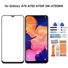 Замена AMOLED Переднее стекло экрана Набор для Samsung Galaxy A70 A705 A705F запасные части экрана сотового телефона