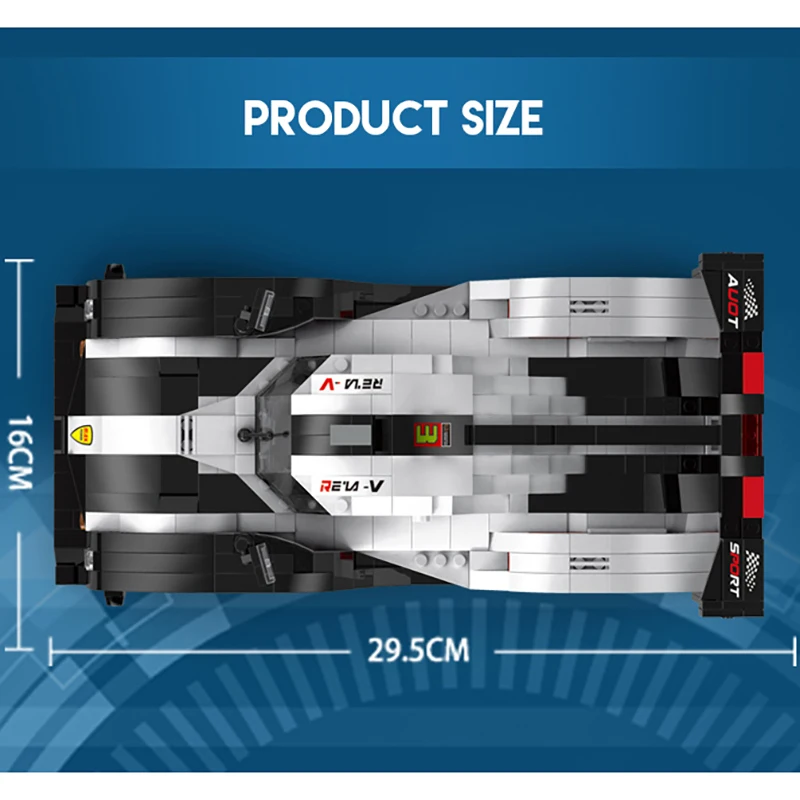 

New MOC Technical 919 1049PCS 10002 Building Blocks Bricks DIY Creative Super Sport Racing Car Model Toys for Kids Gift