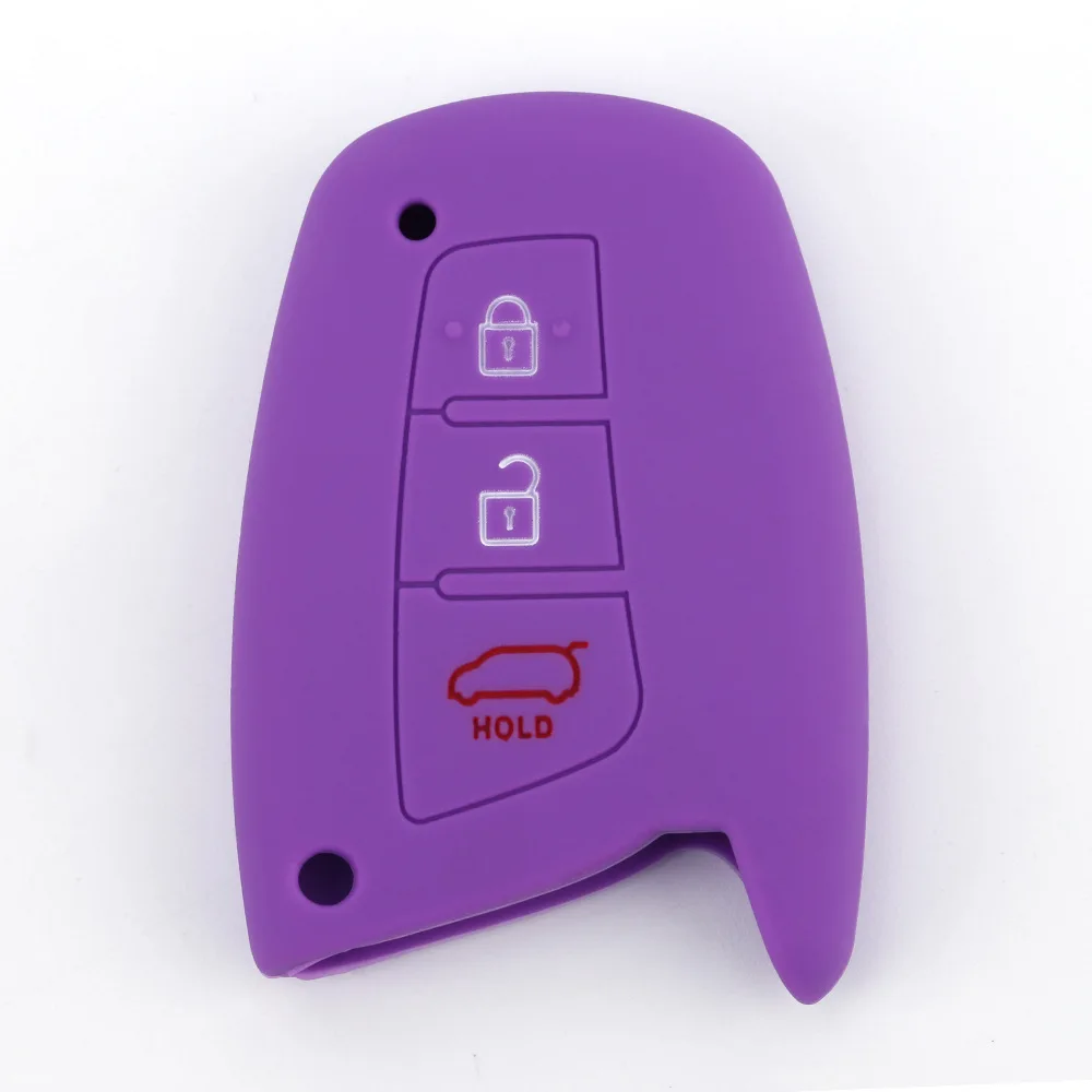 

Suitable for Hyundai New Shengda Smart 3 Button Silicone Key Case Car Remote Control Protective Case
