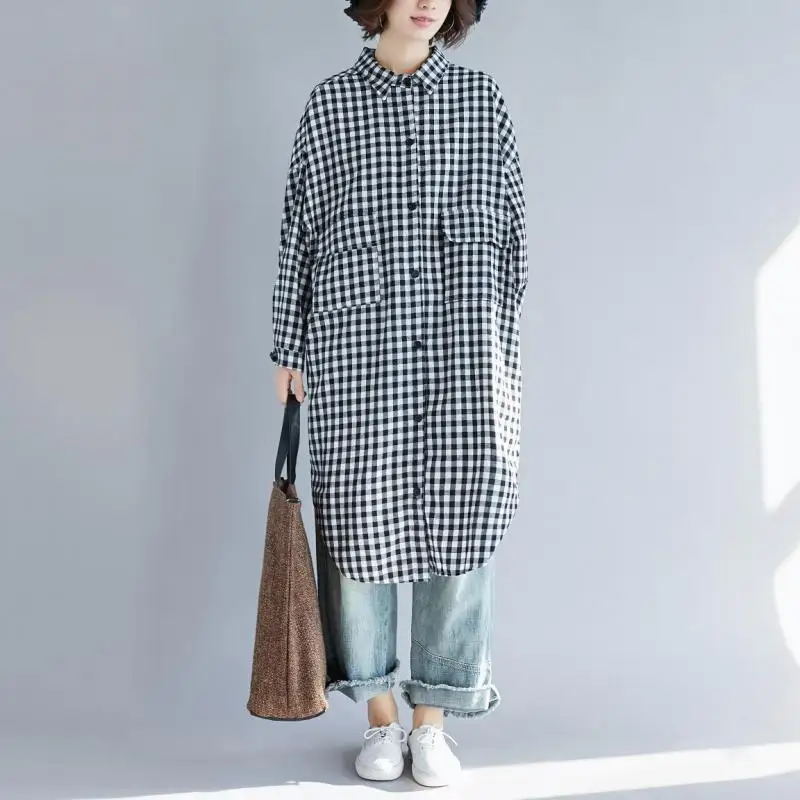 Женская блузка с отложным воротником Johnature свободная винтажная в Корейском стиле