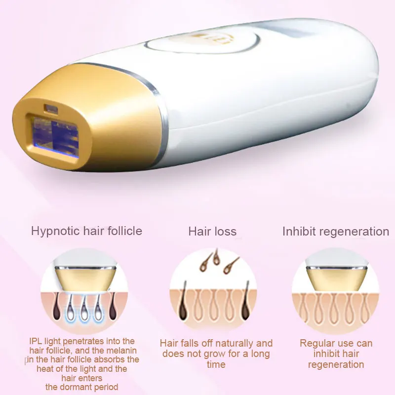 400K Outbreaks IPL Permanent Hair Removal Touching LCD Display Epilator Trimmer MPwell