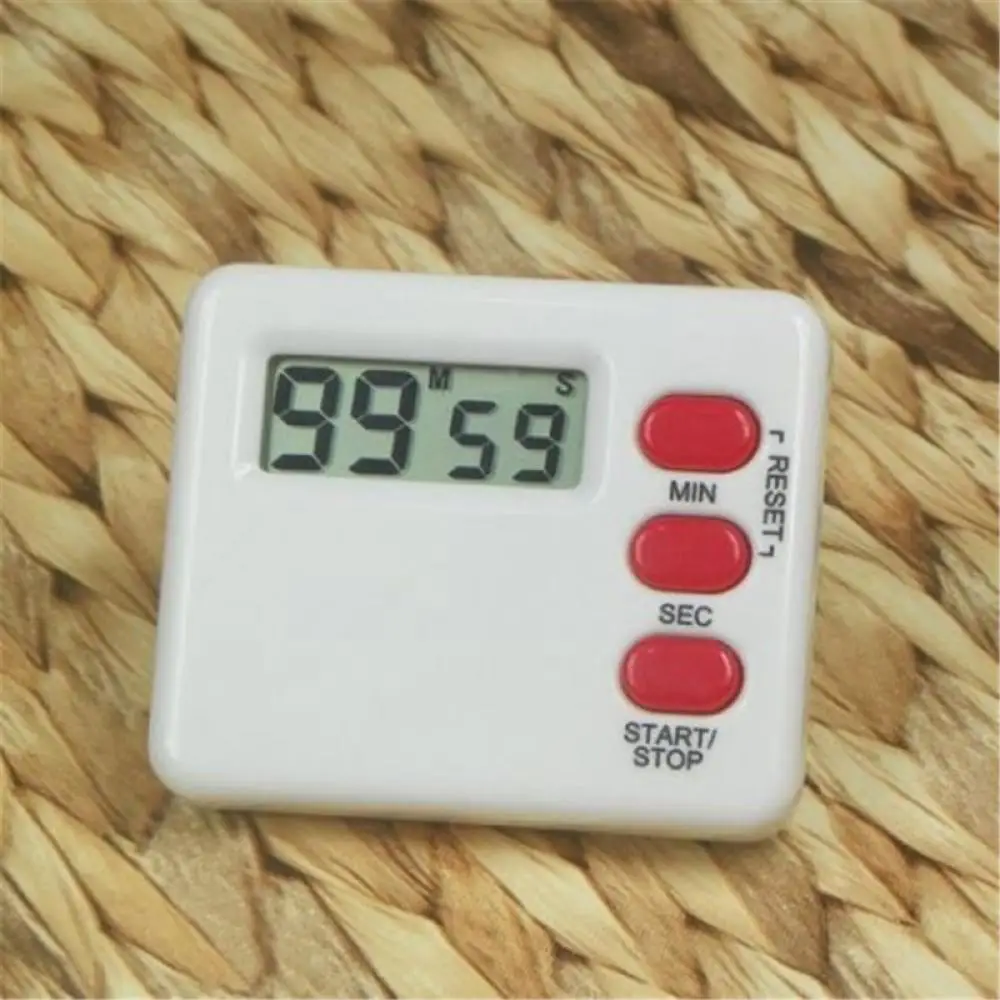 Квадратный портативный цифровой мини будильник с ЖК дисплеем магнитный