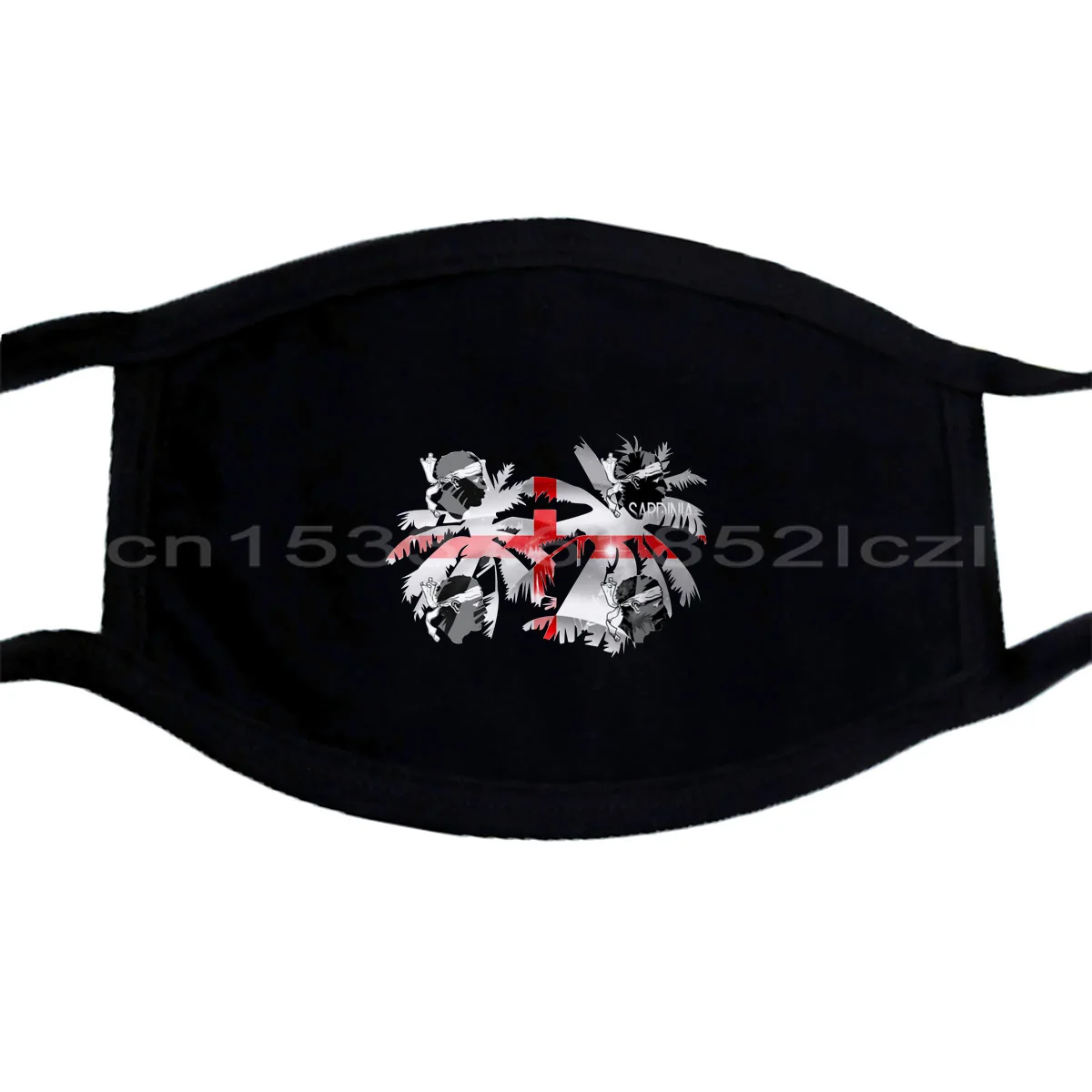 Маска с флагом пальмы Сардинии белая Праздничная маска дизайнерская мужская и