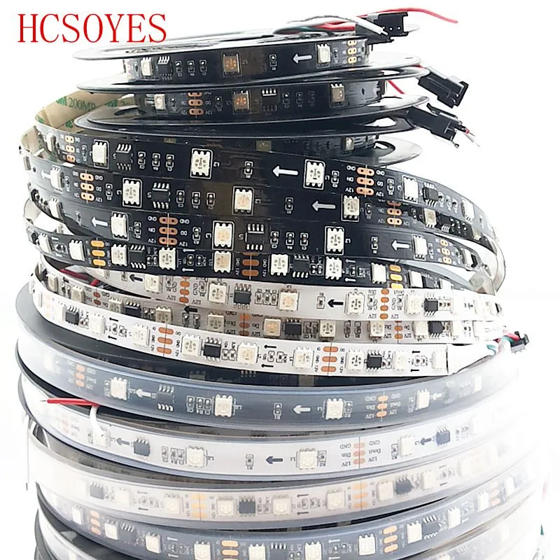 DC12V WS2811 синхро адаптер длиной 1 м/5 м 30/60 светодиодов/m 5050 SMD RGB смарт пикселей