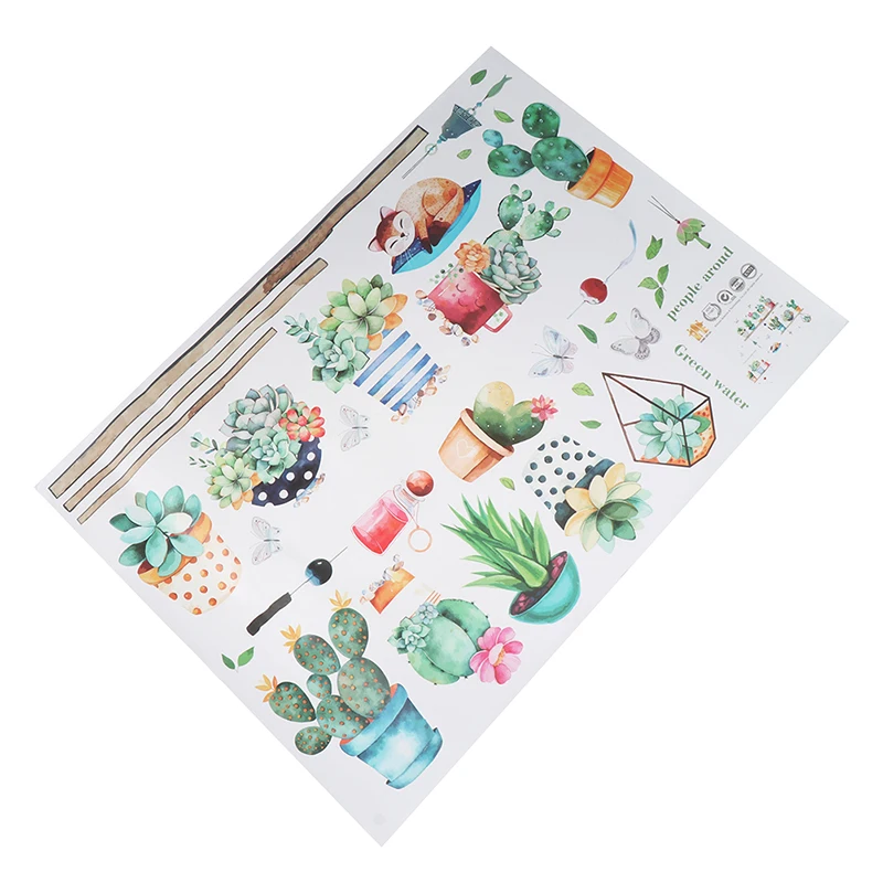 Скандинавские Инс ветер Кактус в горшке гостиная спальня шкаф крыльцо ТВ фон