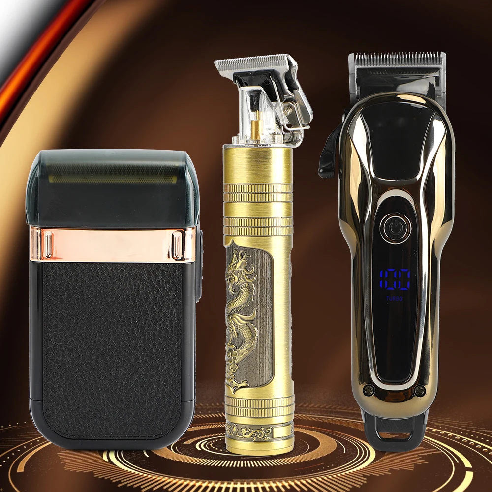 

Trimmer Professional Barber Clipper Hair Rechargeable Electric Finish Cordless Corded Cutting Machine Beard Shaver barbershop