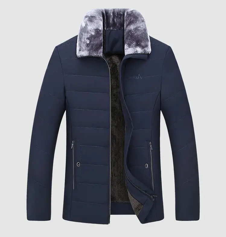 2019 новый бренд среднего возраста отец 90% белый утиный пух утолщаются теплые