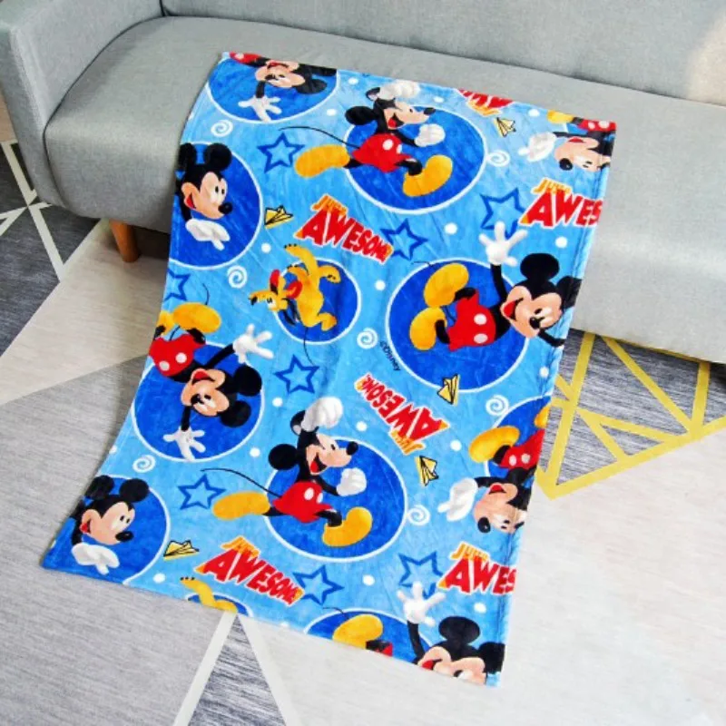 Mickey N Дисней мультфильм Микки Минни Маус запутанное детское одеяло s мини пледы 70x100 см маленькое одеяло для ребенка на кровать кроватка самолет автомобиль - Цвет: Mickey N