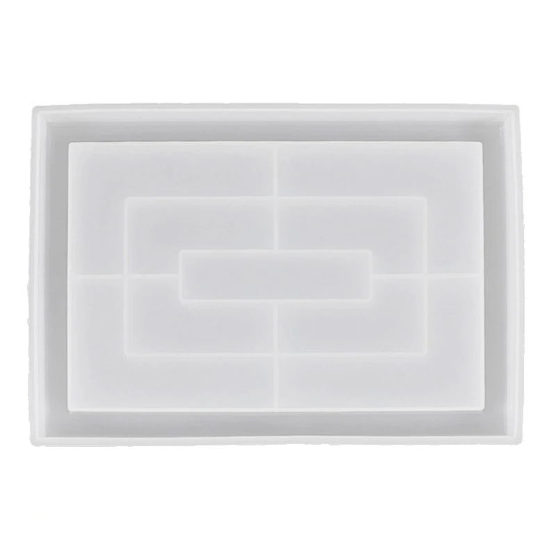 

Rectangle Flower Pot Tray Epoxy Resin Mold Storage Plate Dinner Dish Tray Mold Large Plate Resin Casting Mold Craft Tool