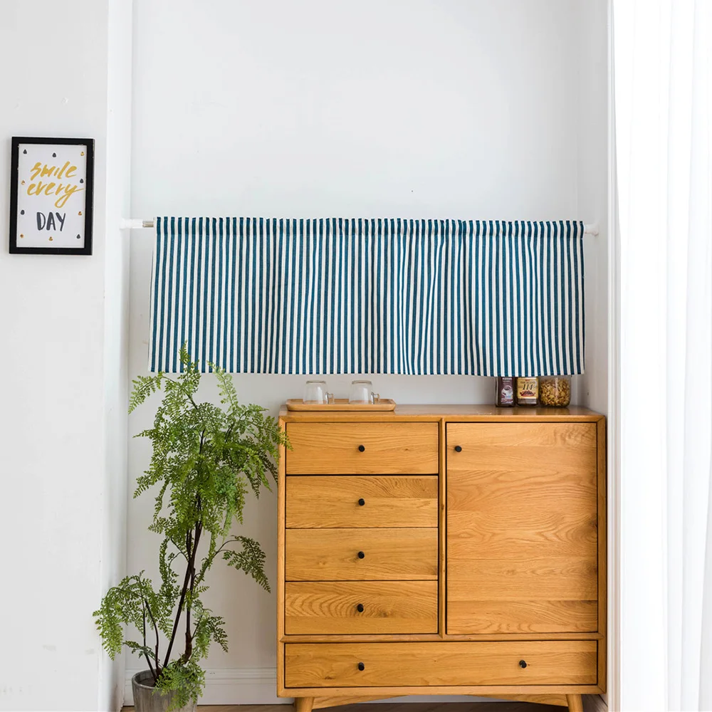 Затемненные занавески в полоску для гостиной короткие полупрозрачные кухни | Дом