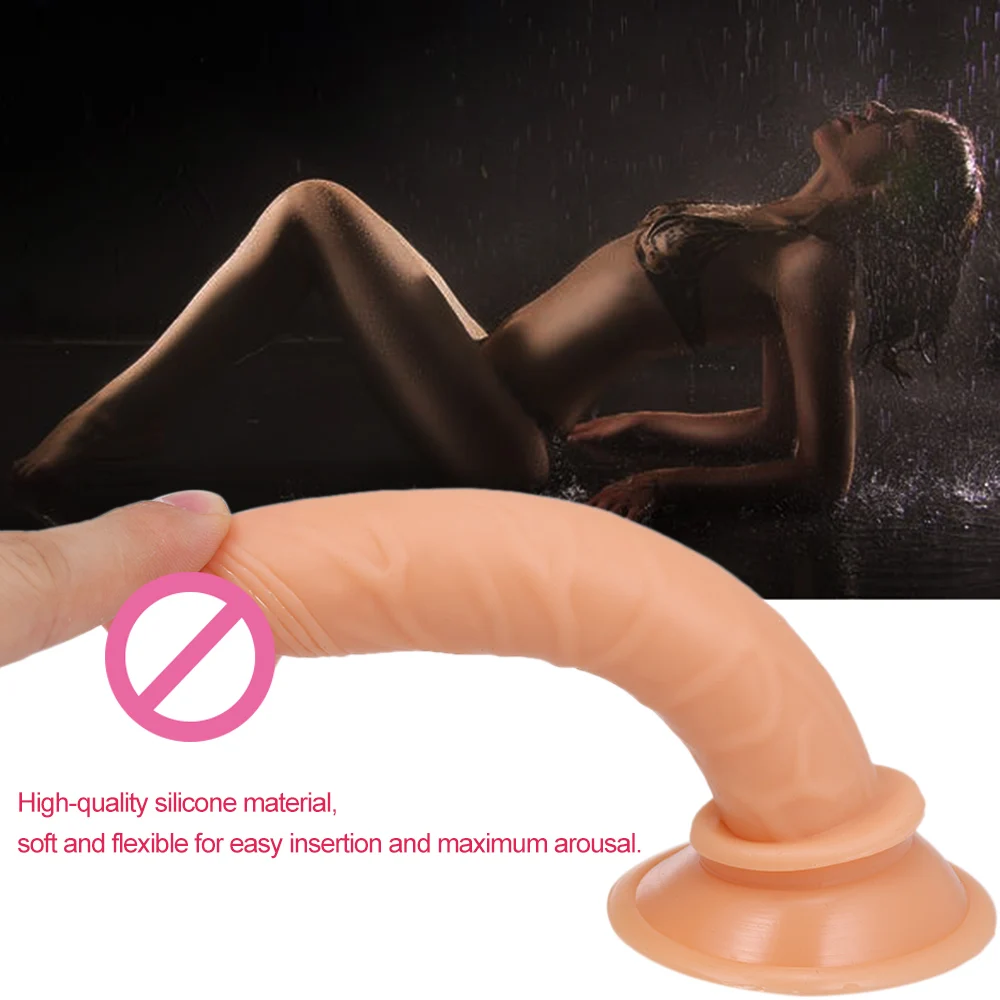 Прозрачный реалистичный фаллоимитатор и Анальная пробка член настоящий пенис с