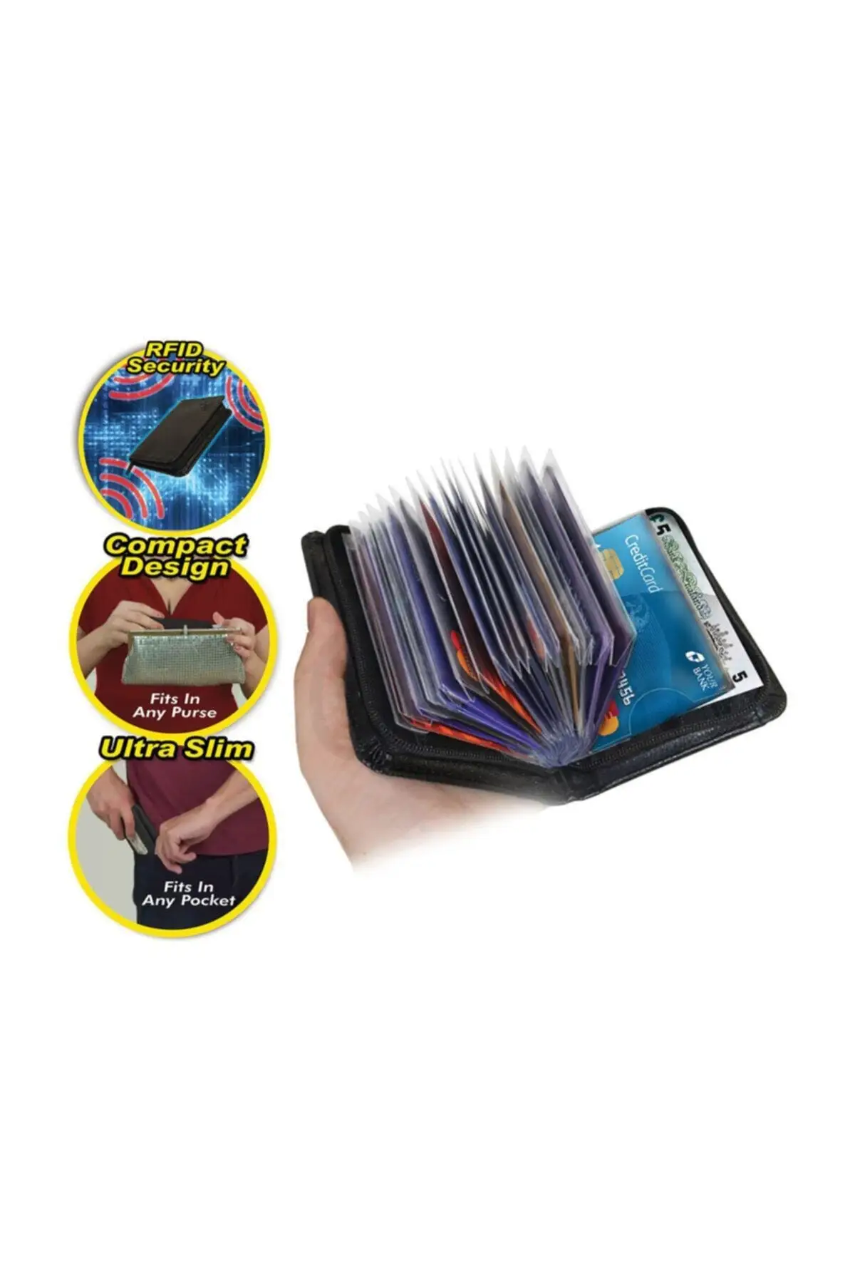

Credit Card Badge Holder Security Business Card Men Women Mobile wallet
