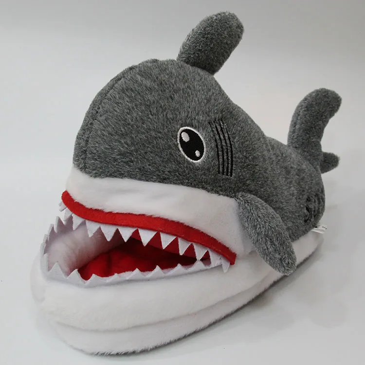 

Winter Slippers Women and Men Fashion Shark Slipper Cotton Warm Indoor slippers Full Covered Slippers Gift For Women Children