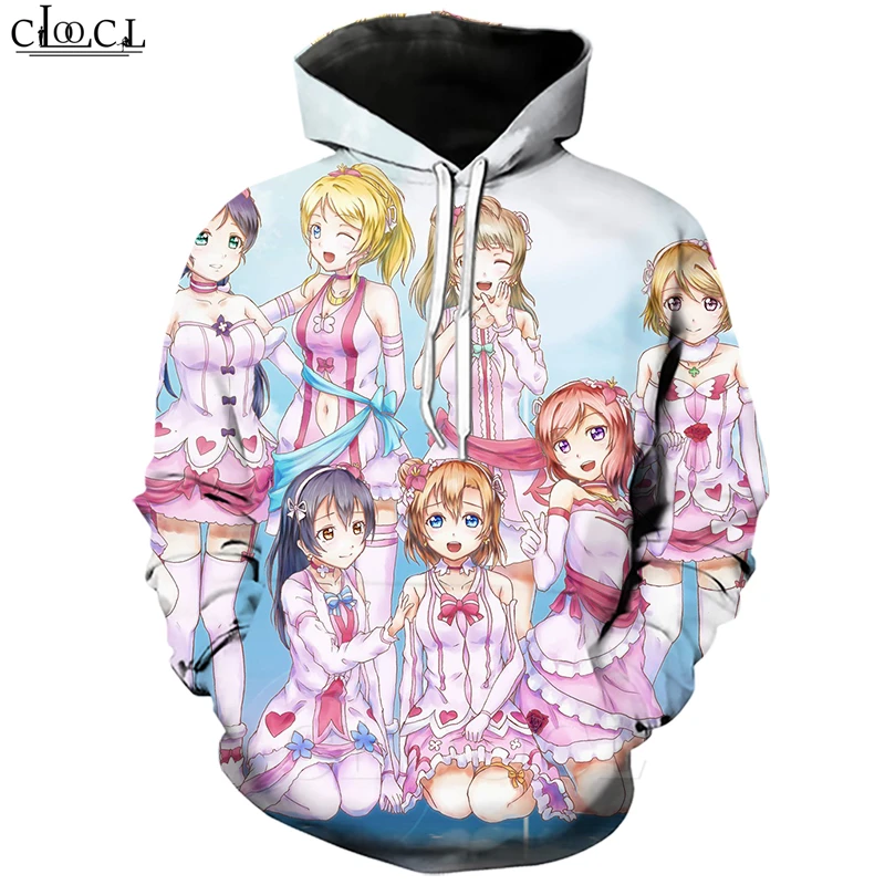 Модные классические толстовки с надписью Love Live для мужчин и женщин 3D принтом