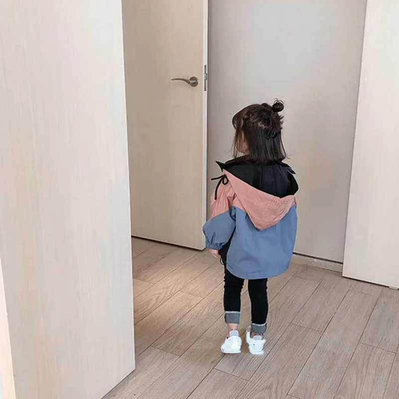 Осенние новые куртки для девочек детская короткая ветровка Детская куртка с