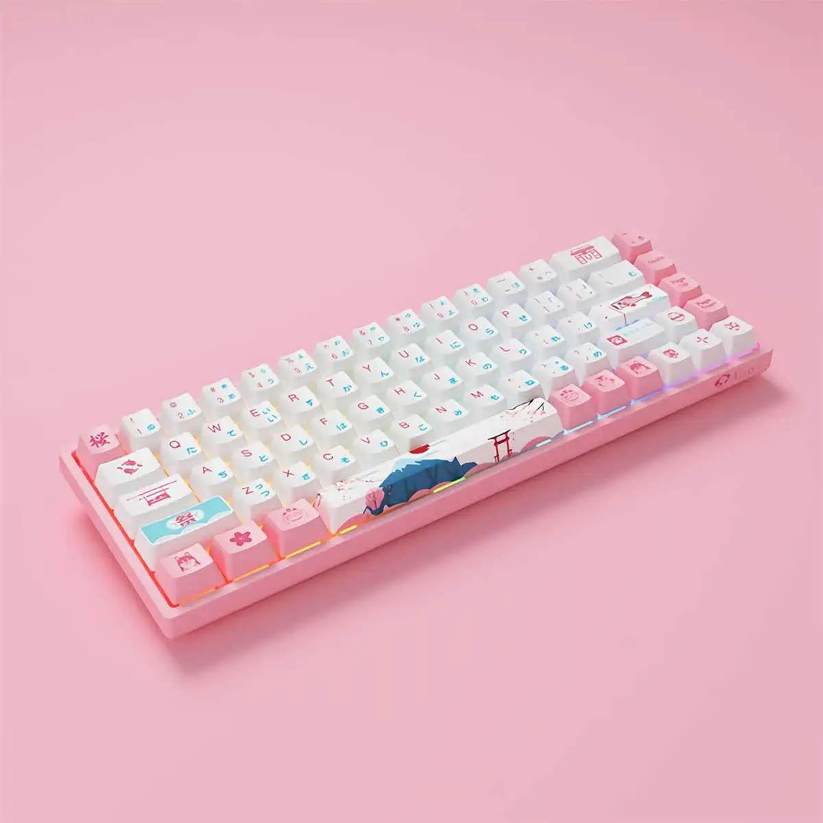 

AKKO 3068V2 Tokyo R2 Mechanical Keyboard 68 Keys Dual Mode BT5.0 Type-C RGB Gamer Keyboard Gateron Switch PBT Japanese Keycaps