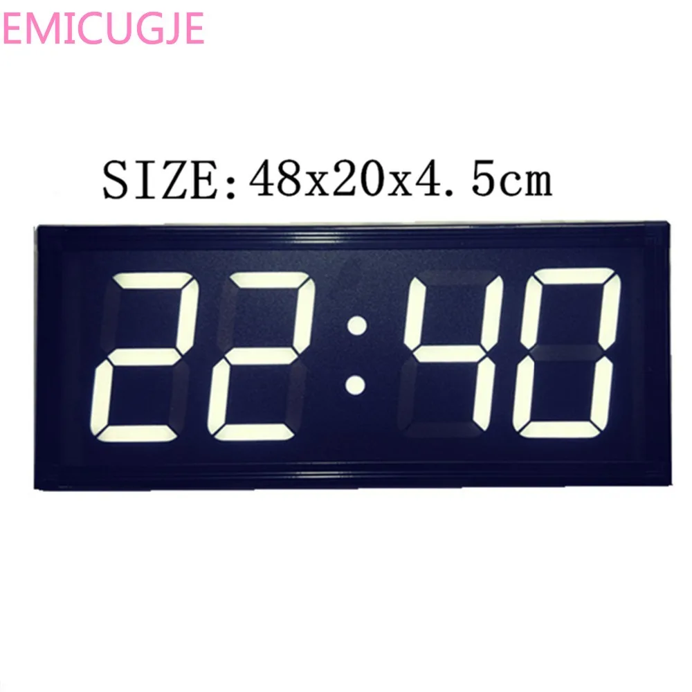Дистанционный электронный светодиодный большие настенные часы экран цифровой