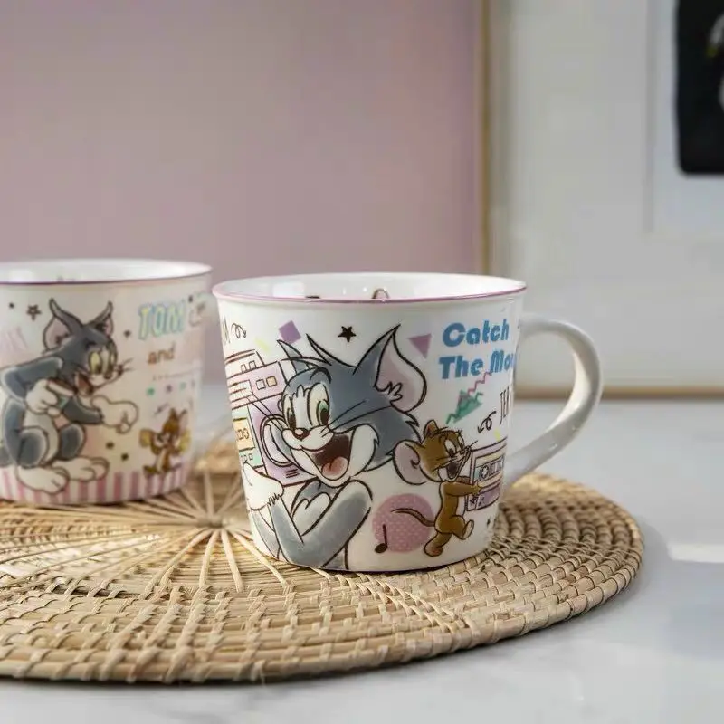 Мультяшная Милая креативная кружка Tom and Jerry чашка для кофе напитков ручка