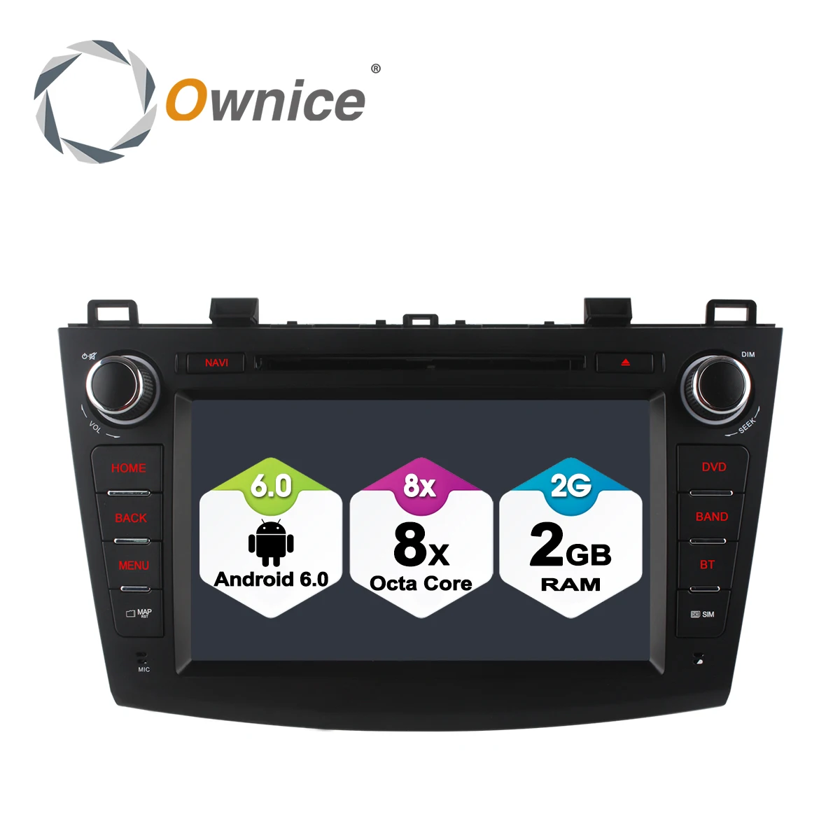 Ownice C500 8 ядерный автомобильный DVD GPS навигатор плеер для Mazda 3 2010 2015 с Canbus Android 6 0