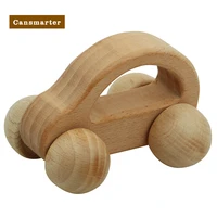 montessori wooden toy wood baby rattle educational toy for children kids wood baby car