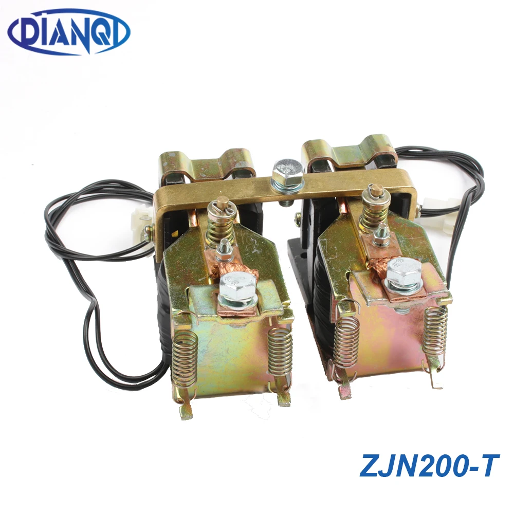 ZJN200 T 2NO + 2NC Стиль 12V 24V 36V 48В 60В 72В 200A контактор постоянного тока для мотор