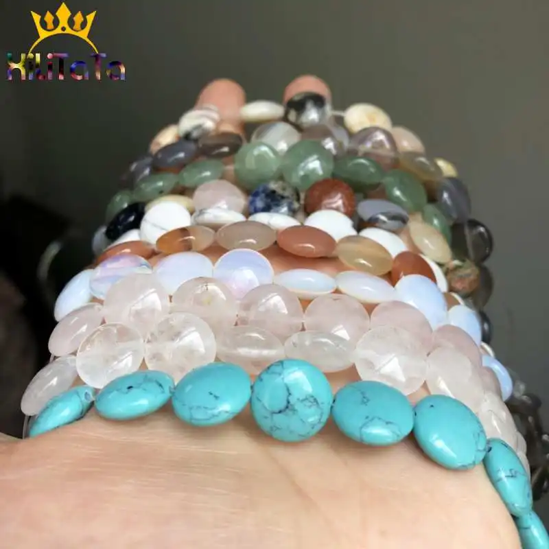 Круглые бусины 12*12 мм смешанные каменные из натурального агата бирюзы авантюрина