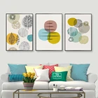 Абстрактная Геометрическая Скандинавская Картина на холсте, скандинавский плакат для интерьера, настенные картины для гостиной, домашний декор