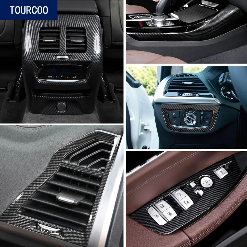 

For BMW X3 2018 Interior Central Console Moulding Trims Cover Car Styling Modification Accessories