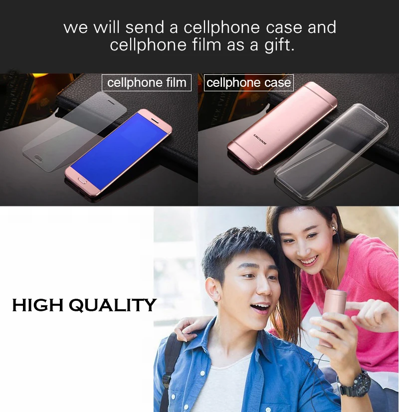 Мини телефон ULCOOL V26 с сенсорным дисплеем и mp3 плеером металлический корпус Bluetooth 2 0