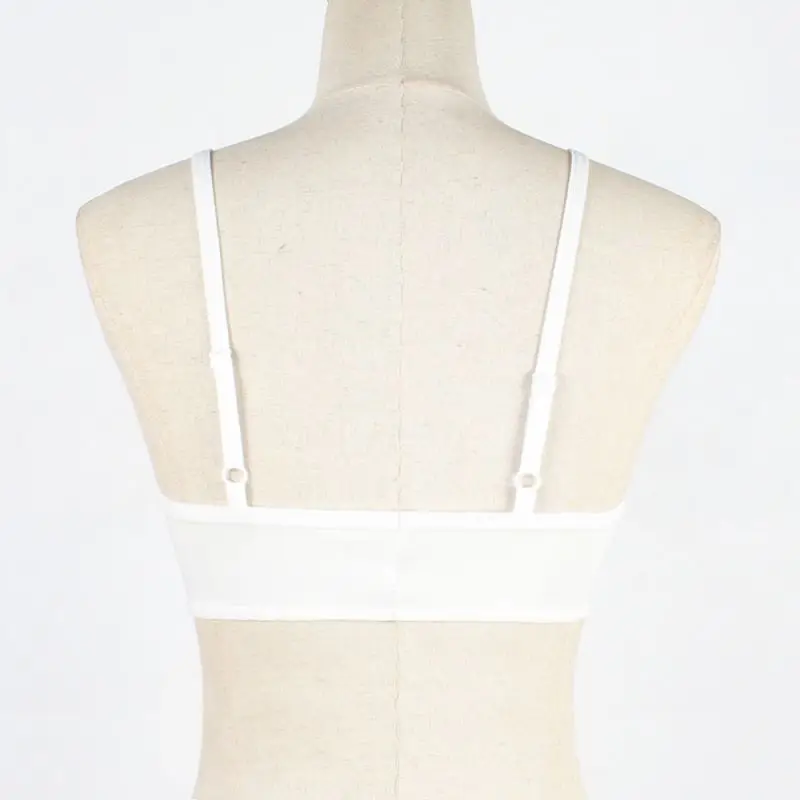 

Fashion Bras For Women Sexy Lace Bralette Thin Straps Bottoming Tube Top Solid Color lingerie Wireless Brassiere Underwear 5XL