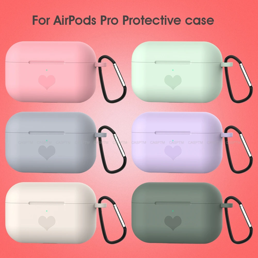 Чехол с милыми сердечками для наушников Airpods Pro Bluetooth беспроводные наушники