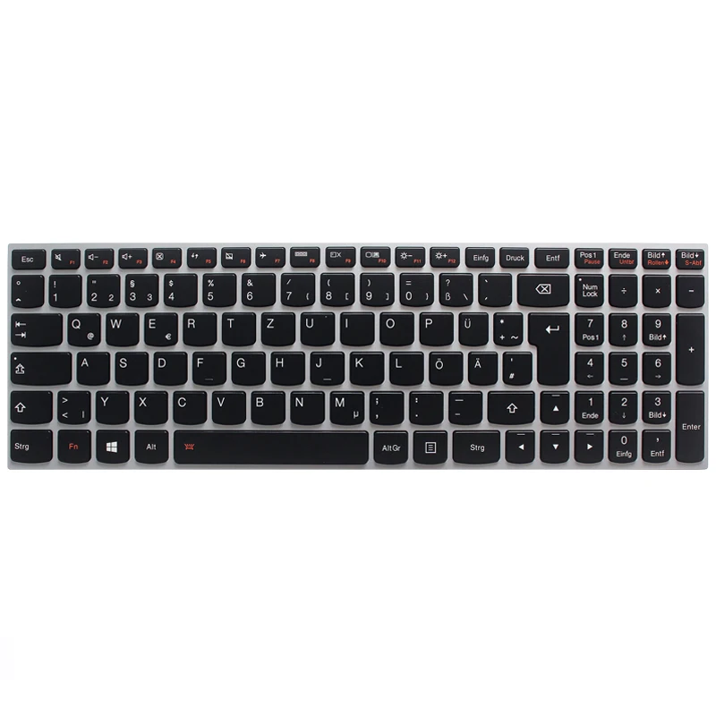 Новая немецкая клавиатура для Lenovo G50-70 B50 G50-70M G50-70AT B50-70 B50-80 GR серебристая