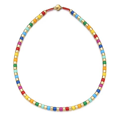 Zmzy New Fashion Boho Tila Beds Spring Charking Colar Colar Women Weas Wedding Chain Chain Chokers Jewelry Collier Femme