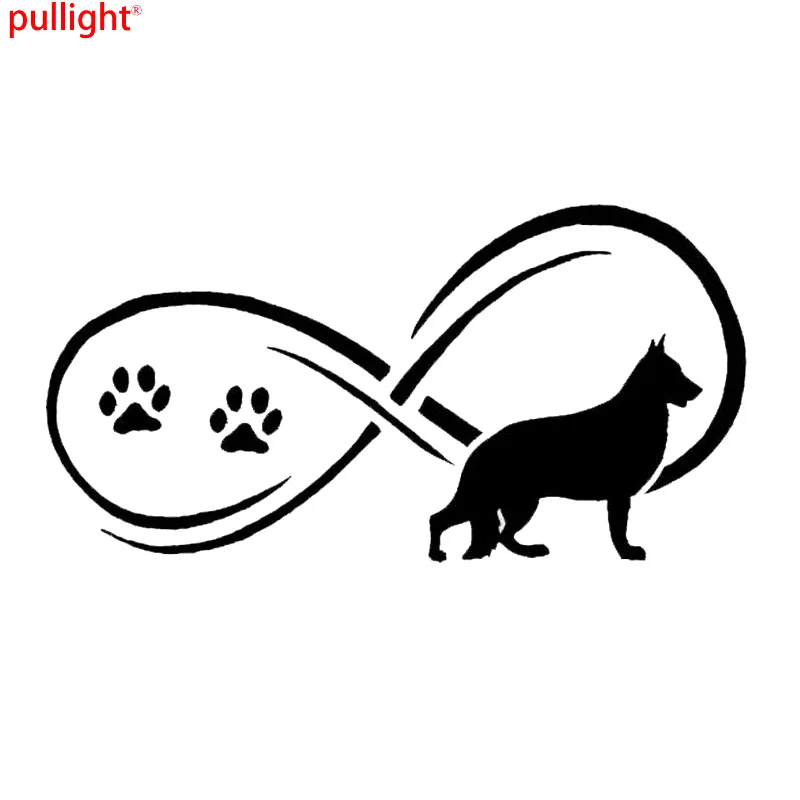 Автомобильные наклейки с принтом Собачья лапа 17 8x9 см|car sticker|cartoon car stickergerman shepherd dog