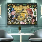Современная Картина на холсте с монетами цвета шампанского, монопольный плакат и печать, Настенная картина для гостиной, домашний декор